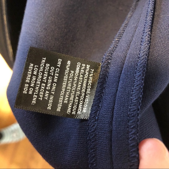 Lafayette 148 Blue short sleeve jacket, PS. - Picture 4 of 5